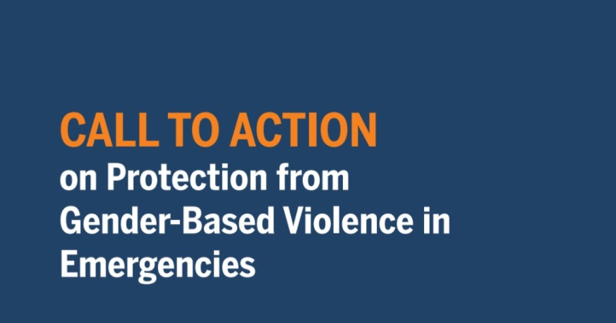 Call to Action on Protection from Gender-Based Violence in Emergencies
